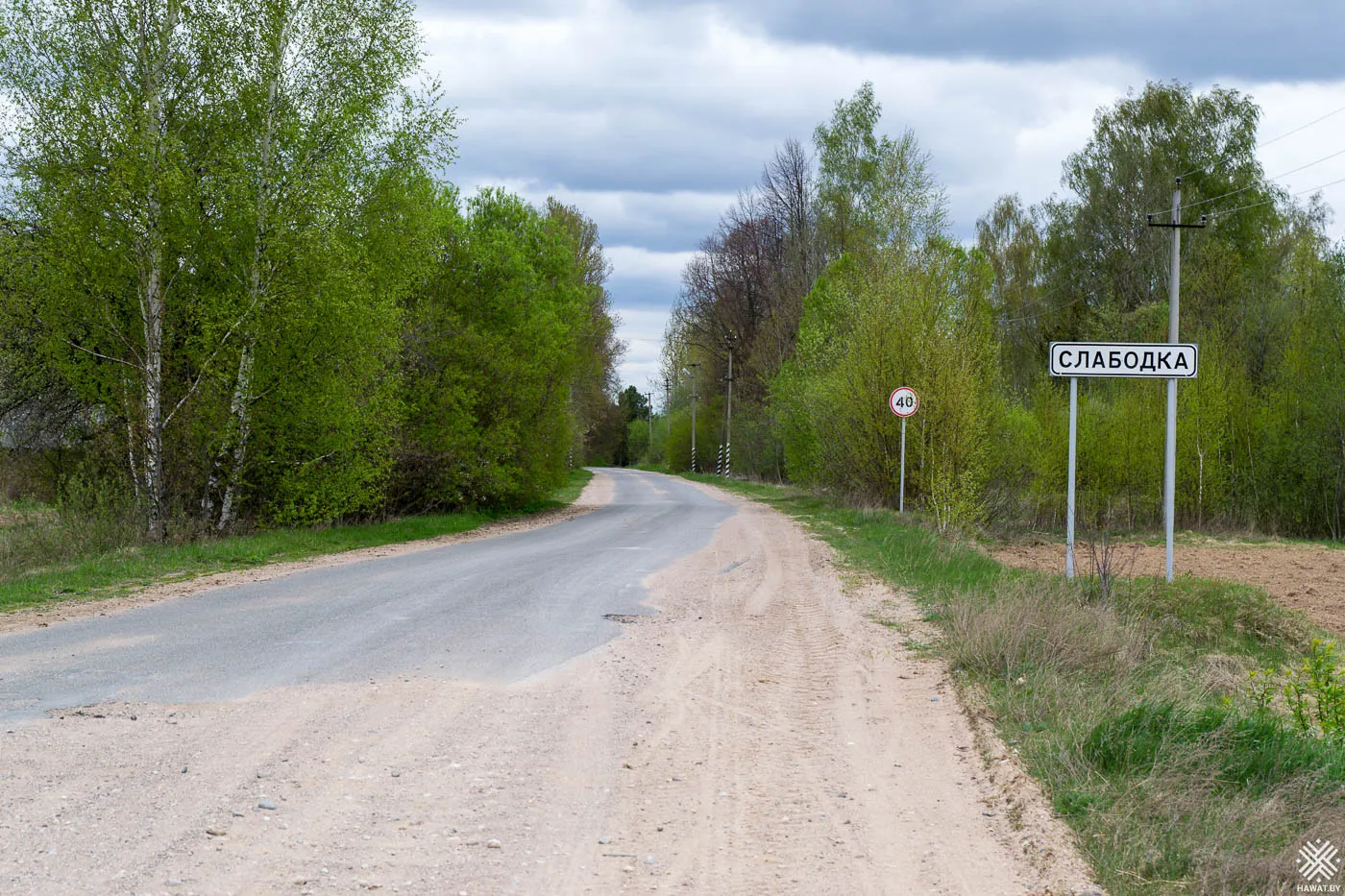 Дорога в деревню Слободка
