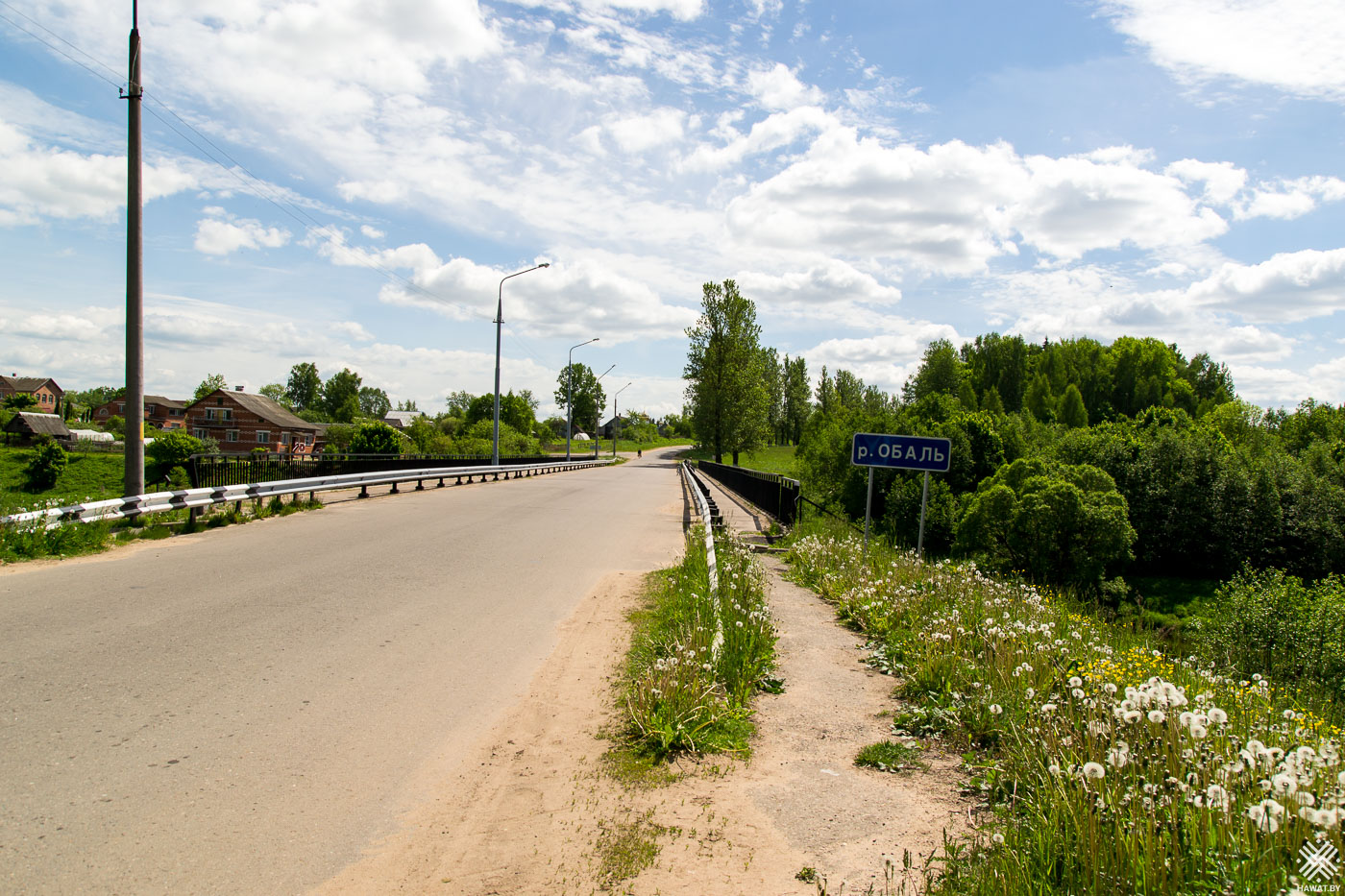 Мост через реку Оболь