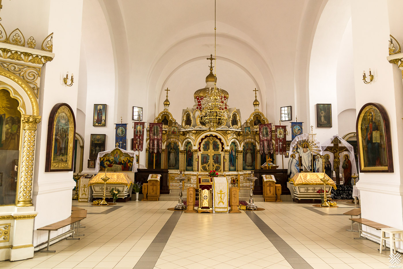 Внутри церкви Святого Николая в Поставах